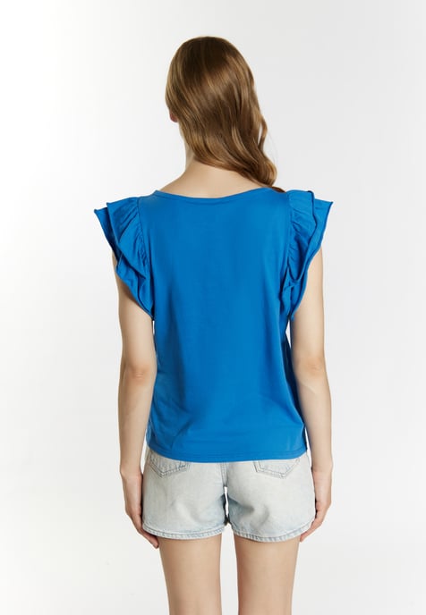 Dreimaster T-shirt Dames blauw - Image 4