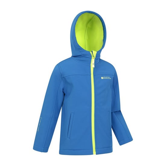 Mountain Warehouse Waterbestendige Soft Shell Jas voor kinderen/Kinderen (Kobalt) - Image 4