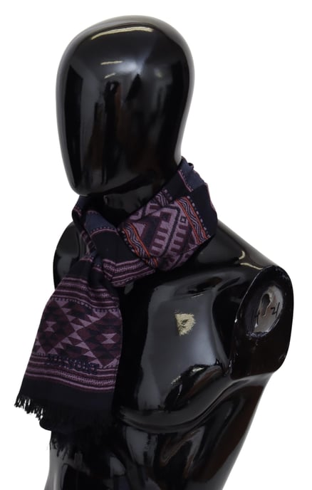 Missoni Heren Multicolor Geometrische Wollen Unisex Halsdoek Sjaal - Image 2