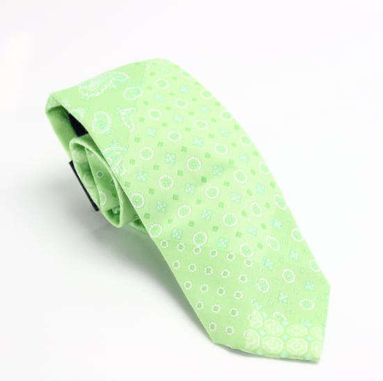 Tommy Hilfiger Men's Neck Tie Green Patchwork Paisley