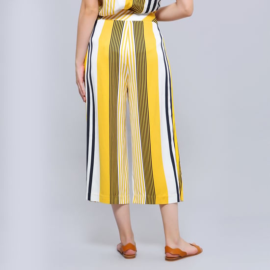 Stripe print vouw capri -broek - Image 3