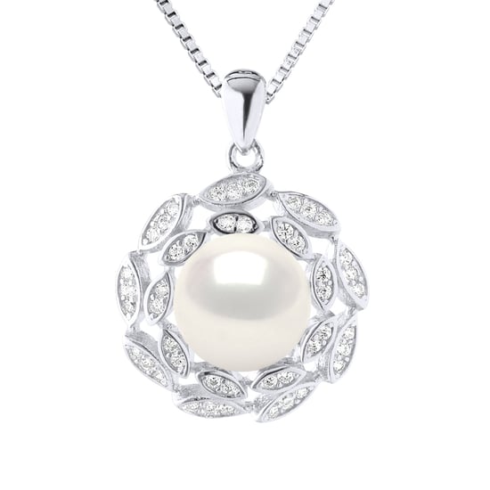 Necklace Jewelry - Real Cultured Freshwater Pearl Button 9-10 mm