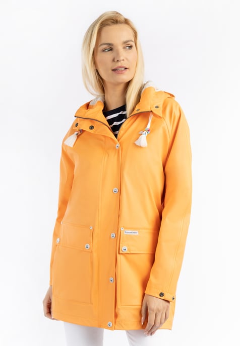 Schmuddelwedda Oversized mackintosh bridgeport Dames Pasteloranje-280 - Image 3