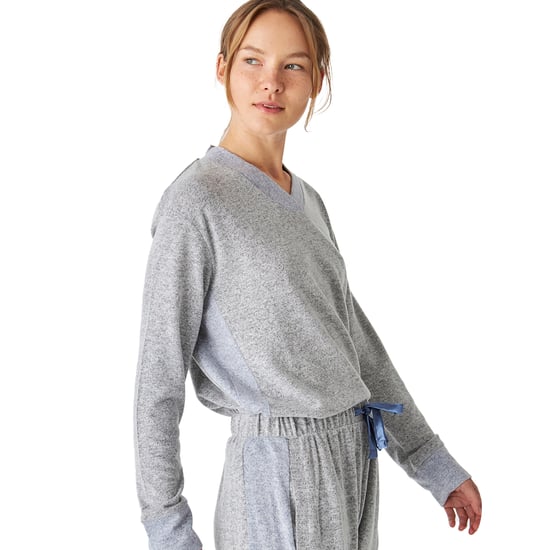 JJB5 Women's Soft Knit V-Neck Long Sleeve Pajamas