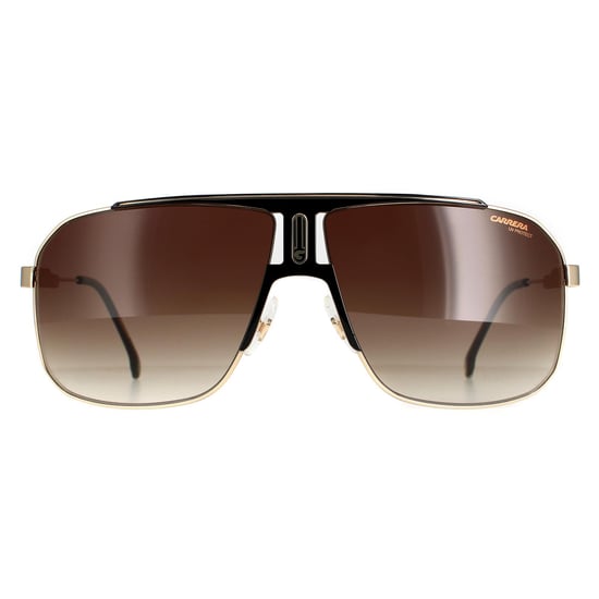 Carrera Rectangle Mens Black Gold Brown Gradient 1043/S