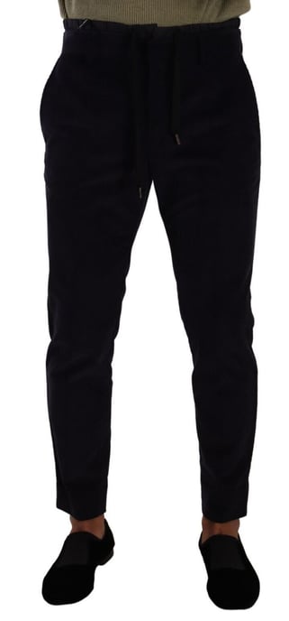 Donkere Skinny Corduroy Broek - Image 1