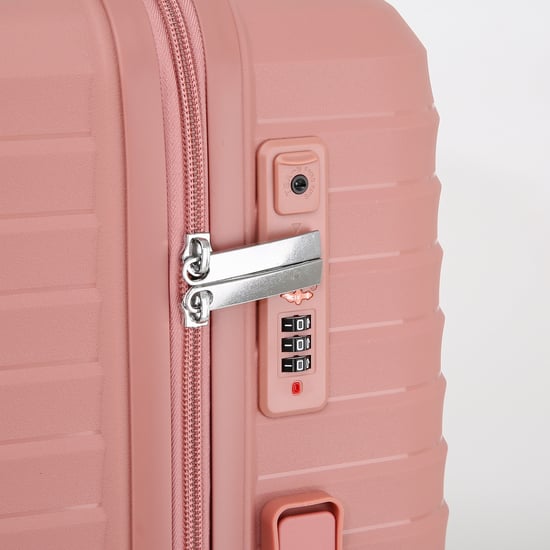 Hard Shell Pink Classic Suitcase Set 8 Wheel Cabin TSA Luggage Case Holiday Travel