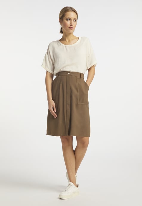Dreimaster Casual rok Dames olijf - Image 2