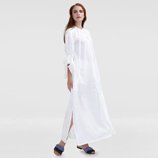 Lange gestructureerde shirt-jurk - Image 1