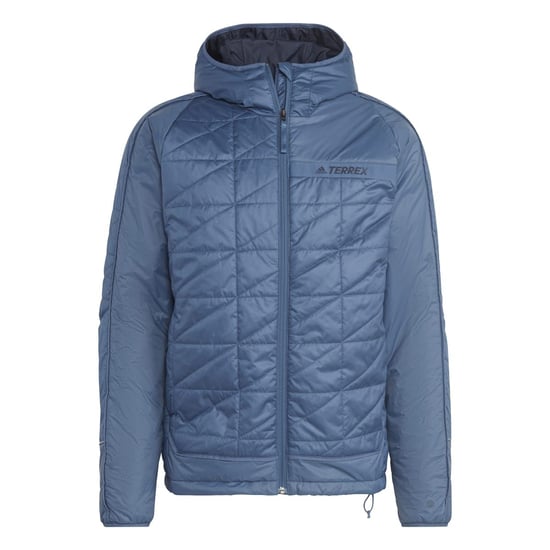 Men's adidas Terrex Multi Insulated Hooded Jacket in Blue