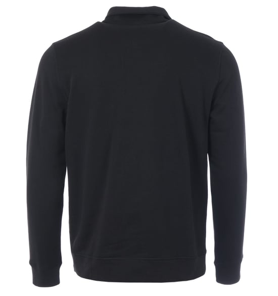 BOSS Logo Patch Duurzame Half-Zip Sweatshirt - Zwart - Image 2