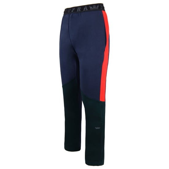 Supra Stretch Waist Graphic Logo Navy Green Mens Track Pants 102554 320