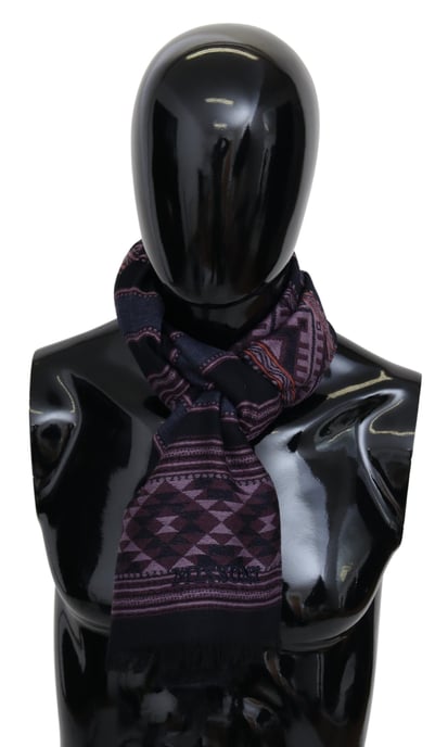 Missoni Heren Multicolor Geometrische Wollen Unisex Halsdoek Sjaal - Image 1