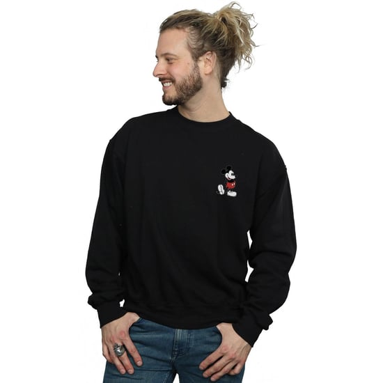 Disney Heren Mickey Mouse Kickin Retro Borst Sweatshirt (Zwart) - Image 2