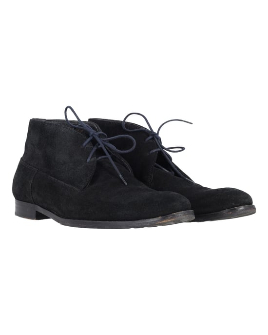 Hugo Boss Desert Veterschoenen Enkellaarsjes in Zwart Suède - Image 3