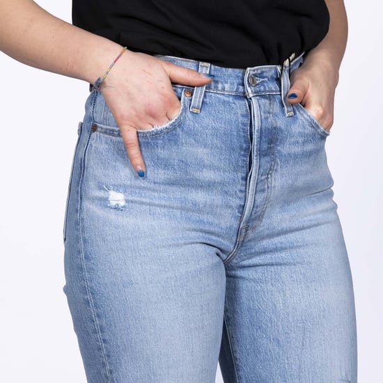 Levis Ribcage Straight Ankle Blue Jeans