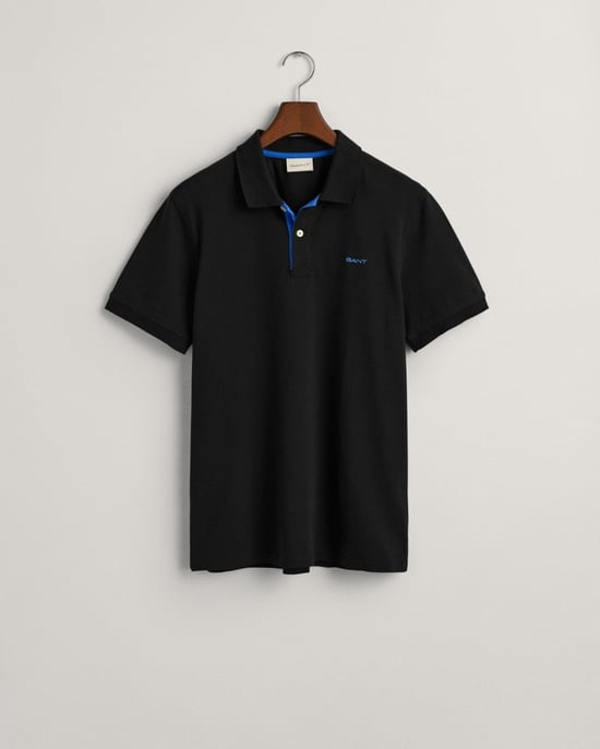 GANT Korte Mouw Contrast Piqué Rugger Regular Fit - Image 1