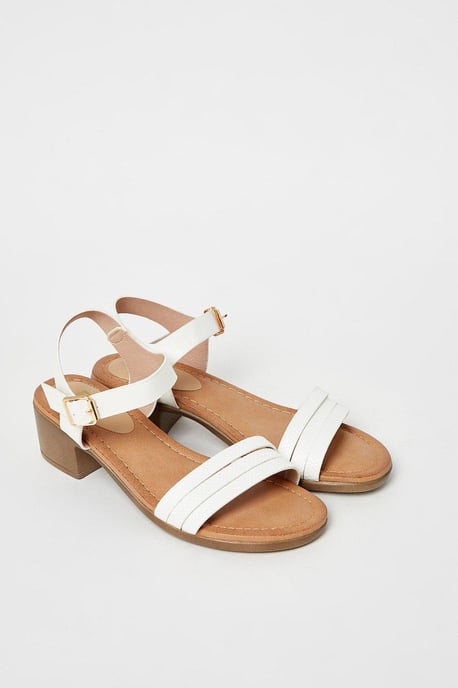 Toki Low Block Heel Strappy Sandals
