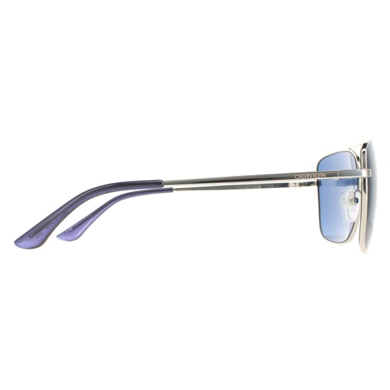 Calvin Klein Square Mens Silver Smoke Grey CK19136S