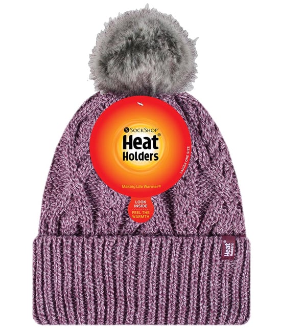 Heat Holders - Pom Pom-muts met boeien voor dames - Roos - Image 2