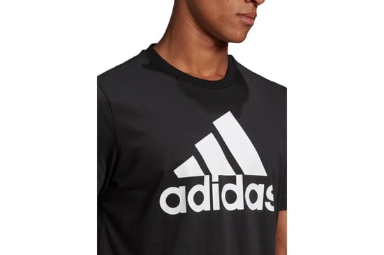 Men's adidas Essentials Big Logo T-Shirt in Black - Image 3