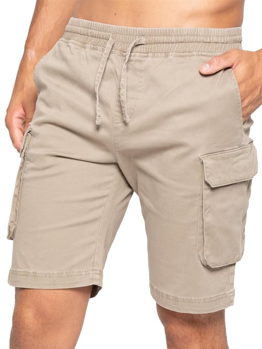 Enzo | Heren Cargo Korte Broek - Beige - Image 1