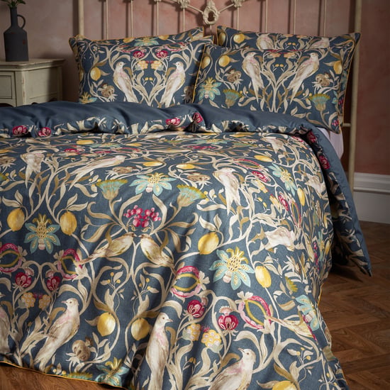 EW by Edinburgh Weavers Liberty Floral Birds Luxury Cotton Duvet Cover Set - Image 2