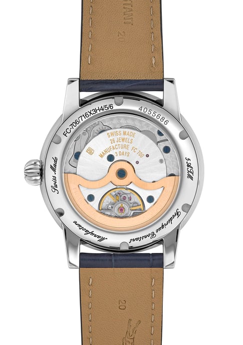 Frédérique Constant Classic Moonphase Heren Horloge Blauw FC-716S3H6 - Image 2