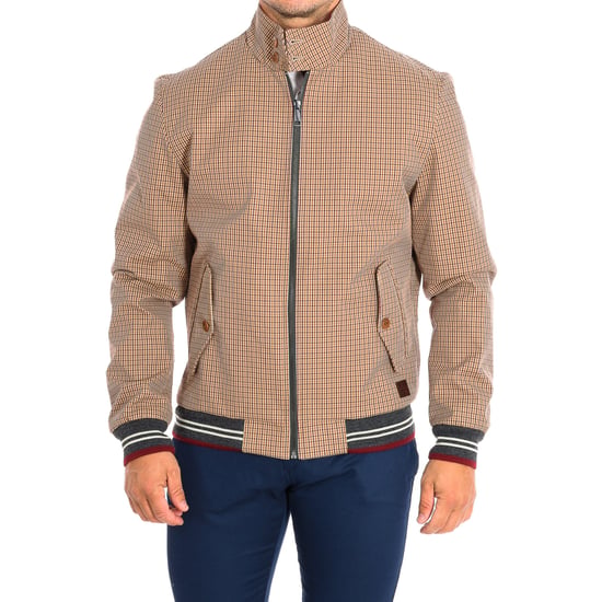 Regular fit jacket with high collar and button closure TMO008-PP579 man