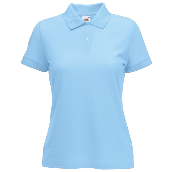 Fruit Of The Loom Vrouwen Dames-Fit 65/35 Poloshirt Korte Mouwen (Hemel Blauw) - Image 1