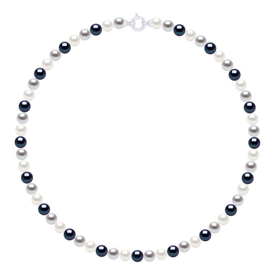 Necklace Row Princess of Real Cultured Freshwater Pearls Round 6-7 mm