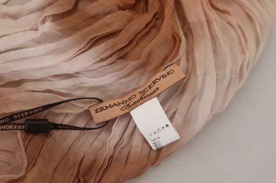 Ermanno Scervino Multicolor Zijde Wikkel Sjaal Foulard Dames Sjaal - Image 3
