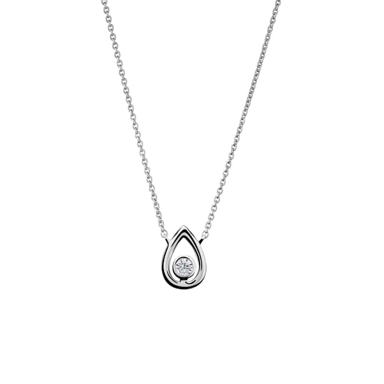 Orphelia 'Ellie' Dames 925 Sterling Zilveren Set: Ketting + Oorbellen - Zilver SET-7485 - Image 2