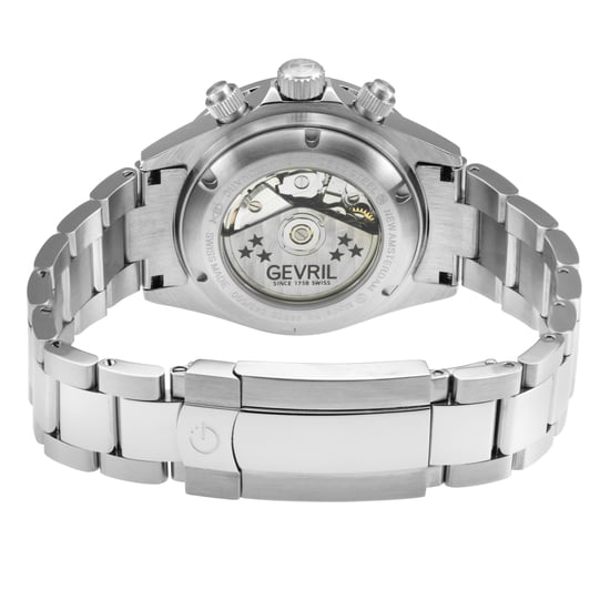Gevril  Men's New Amsterdam 44606B Swiss Automatic ETA 7750 White Dial Special Edition Watch