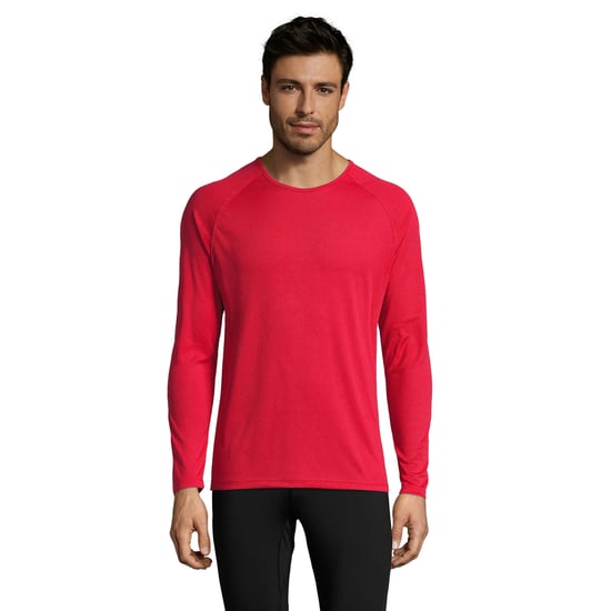 SOLS Heren Sportief T-Shirt met lange mouwen (Rood) - Image 5
