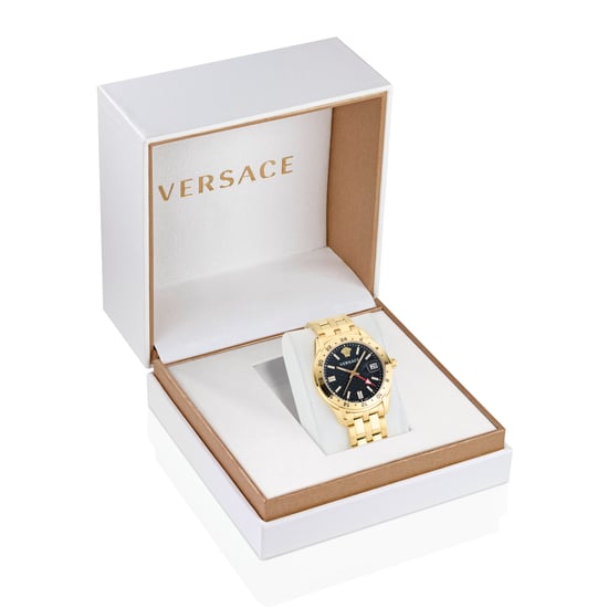 Versace Greca Tijd GMT Heren Gouden Horloge VE7C00723 - Image 4