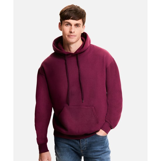 Fruit Of The Loom Unisex Volwassenen Klassiek Sweatshirt met capuchon (Bourgondië) - Image 3