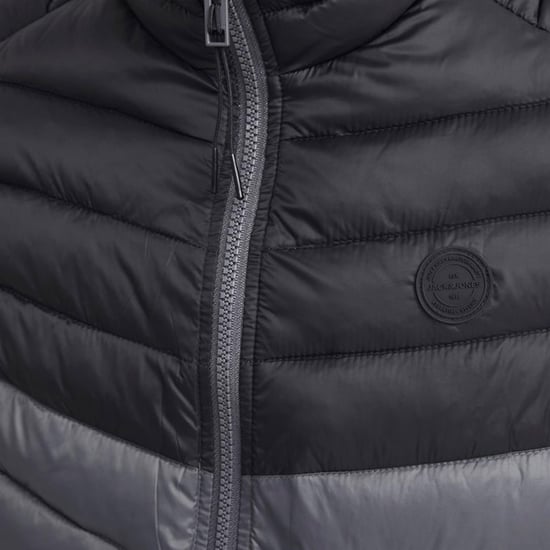 Jack & Jones Mens Sleeveless Gilet – Zipper Closure and High Neck