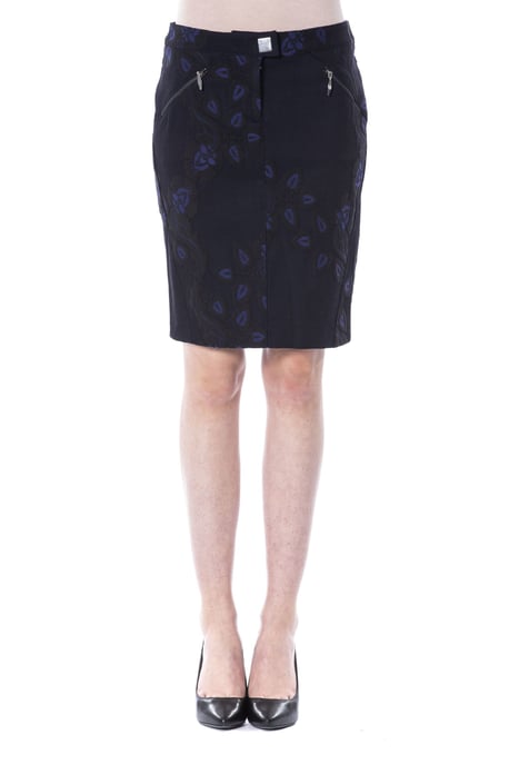 BYBLOS Women's Black Cotton Skirt