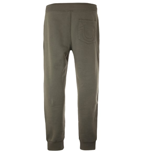 Men's True Religion Horseshoe Logo Joggers in olive