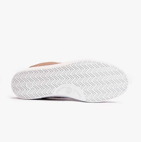 BERLIN SPLIT LEATHER & NYLON Womens Trainers Taupe
