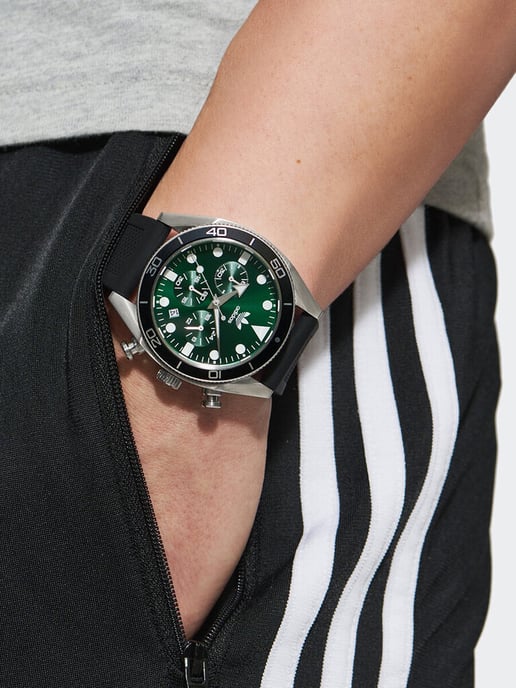 Adidas Originals Edition Two Chrono Unisex Zwarte Horloge AOFH23005 - Image 4