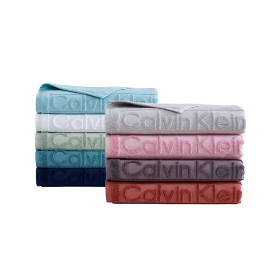 Calvin Klein Sculpted Logo Wash Cloth - Pink Terracotta