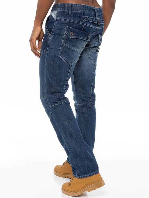 Enzo Denim Jeans Rechte Pijp Heren - Blauw - Image 3