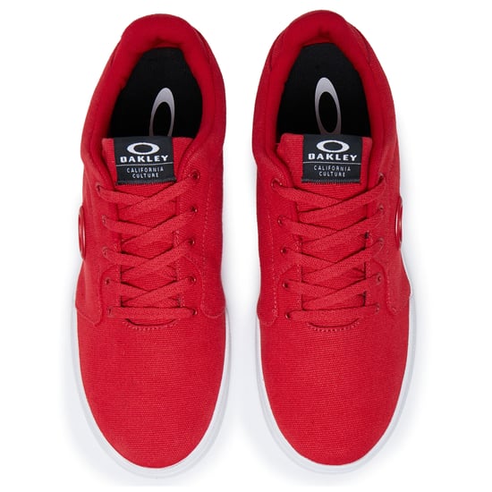 Oakley Flyer Lace-Up Red Canvas Mens Plimsolls 13551 465