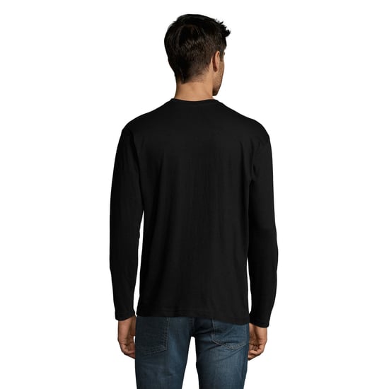 SOLS Heren Monarch T-shirt met lange mouwen (Diep zwart) - Image 2