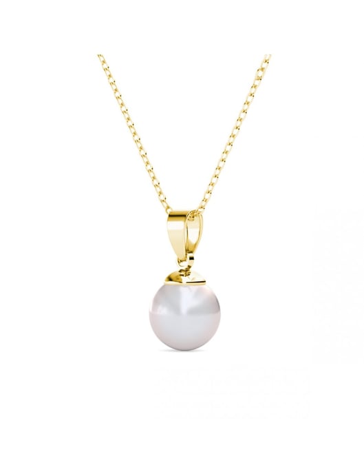 Volle Maan Parel Ketting en Hanger - Imitatie Parel - Image 3