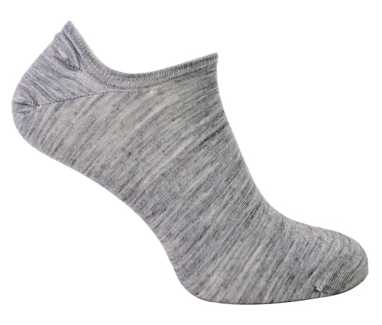 Steven - 1 Paar Heren Merino Wol Onzichtbare Sokken - Warme Footsies Sokken - Lichtgrijs - Image 1