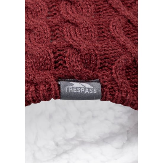 Trespass Womens/Ladies Kendra Beanie Hat (Dark Cherry)