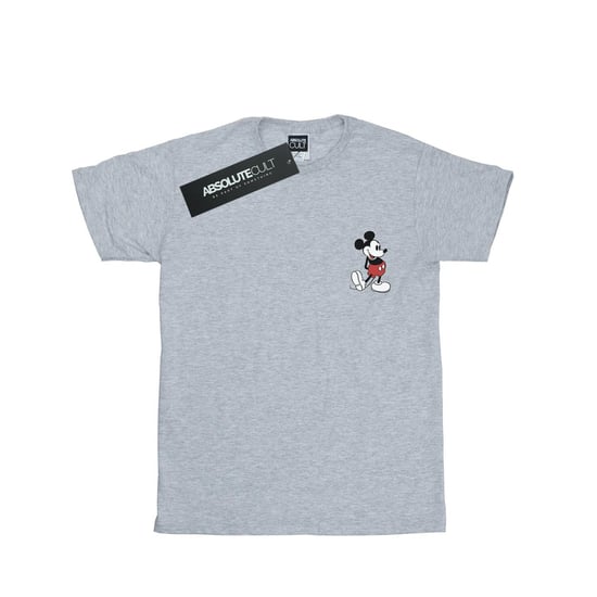 Disney Heren Mickey Mouse Kickin Retro Borst T-shirt (Sportgrijs) - Image 1